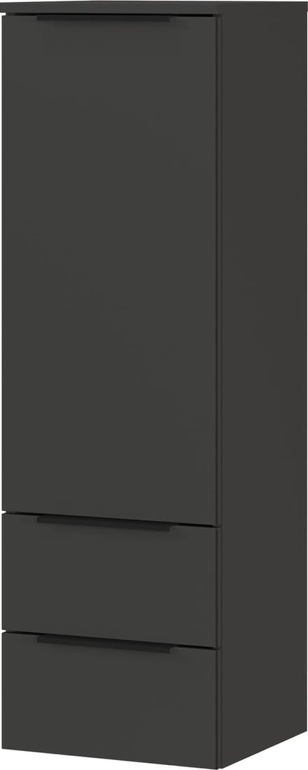 Badkamer Kolomkast Waldorf Grafiet - Breedte 36 cm - Hoogte 111 cm - Diepte 34 cm