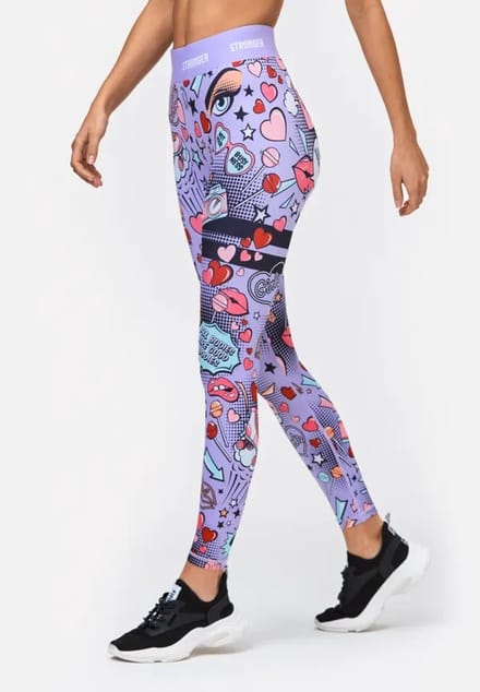 Stronger - Derby Tights - Sportlegging - Dames - Paars - Maat S