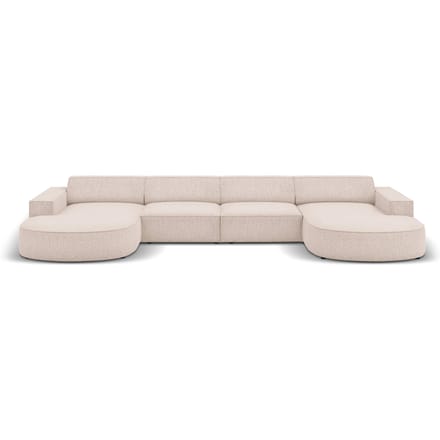U-bank Jodie chenille afgerond | Micadoni Home