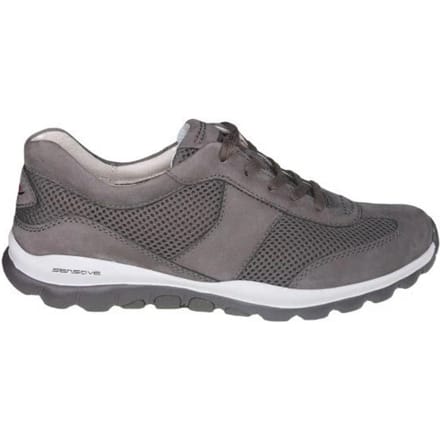 Gabor rollingsoft sensitive 06.966.28 - dames rollende wandelsneaker - Grijs - maat 38 (EU) 5 (UK)