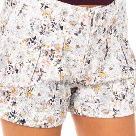 Korte broek met gezoomde onderkant en riemlussen LWB003 dames