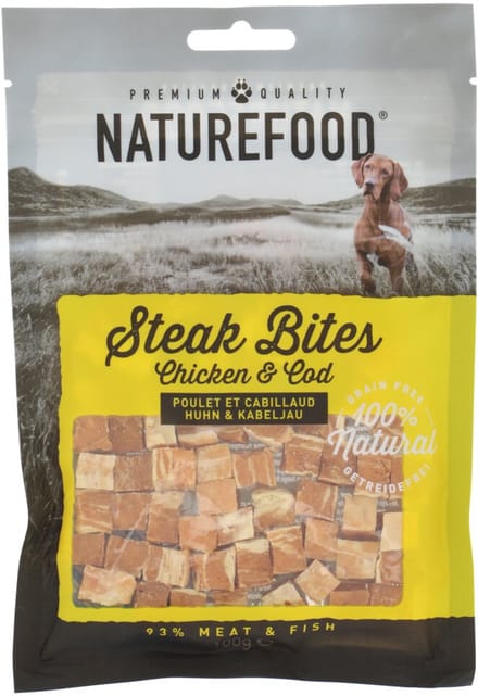 Rosewood Naturefood Steak Bites Kip & Koolvis - 100 gr