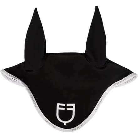 Korte muts van technische stof met logo Equestro