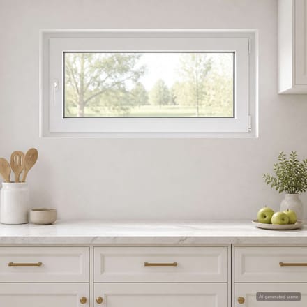 vidaXL - Kleur - binnenkant - kelderraam - Wit - RISOR - 120 - x - 55 - cm