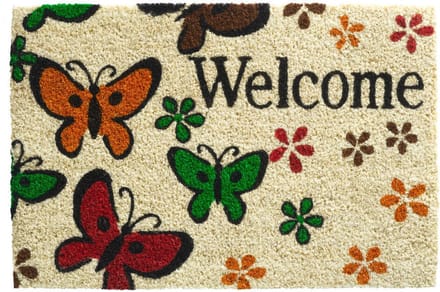 Hamat Deurmat Welcome butterfly 40x60cm