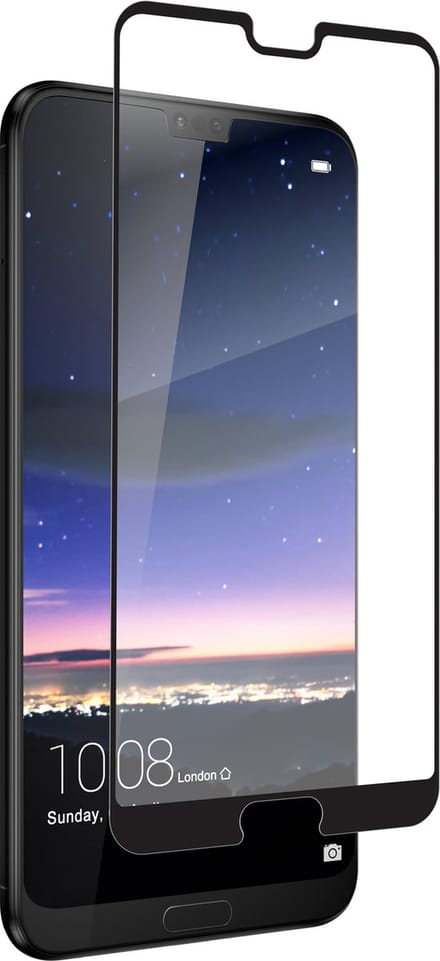 Invisible Shield Gehard Glas Ultra-Clear Screenprotector Geschikt voor Huawei P20 Pro - Zwart