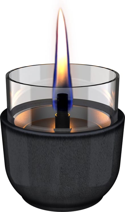 Tenderflame Violet 8 Reactive Glaze Tafelvuur - zwart