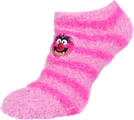 Roze, dikke gestreepte sokken MUPPET SHOW