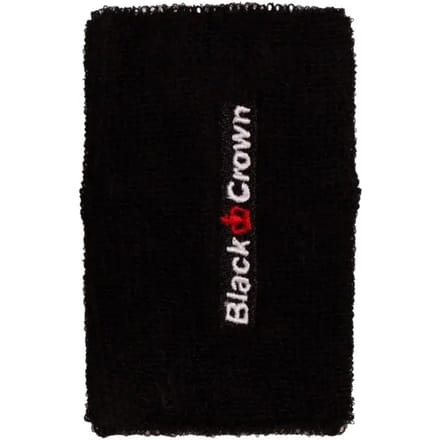 Pak 2 zwarte kroon lange polsbandjes Black ÚNICA