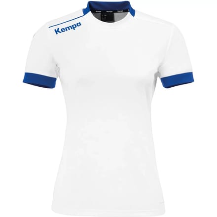 Kempa Player Shirt Dames - sportshirts - wit/blauw - Vrouwen