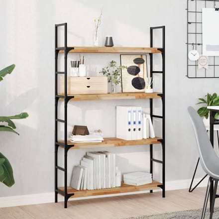 vidaXL - Wandschappen - 3 - st - zwevend - olieafwerking - 100x20x4 - cm - acaciahout
