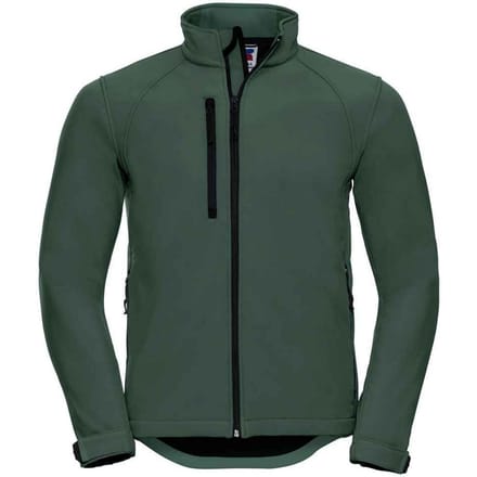 Russell Effen Soft Shell Jas Heren (Fles)