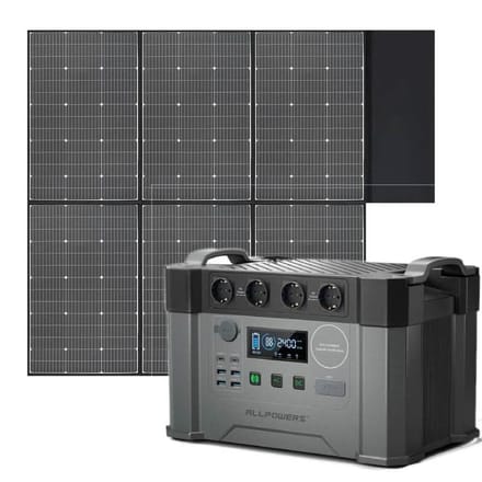 ALLPOWERS Zonnegeneratorkit 2400W (S2000 Pro + SP039 600W zonnepaneel)