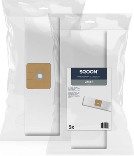 SQOON® Stofzuigerzakken Geschikt voor Ghibli AS6 - 5 Stuks