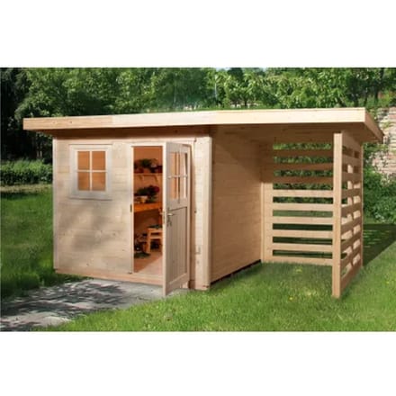 Weka Tuinhuis Met Overkapping 170 Type A Gr2 240x385cm