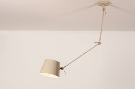 Lumidora Hanglamp 74556 - CANNES - E27 - Beige - Zand - Metaal