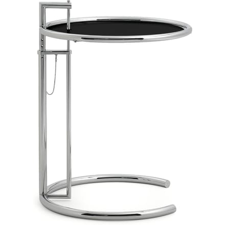 ClassiCon - Adjustable Table E 1027 - chroom - Metalen plaat zwart - zilver