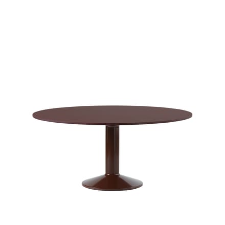 Muuto Midst Tafel - Dark Red Linoleum/DarkRed - Ø 160 cm