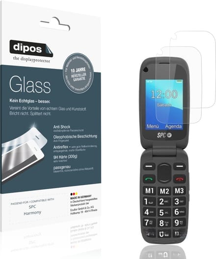 dipos – 2x Matte Pantserfolie geschikt voor SPC Harmony | 9H Screenprotector