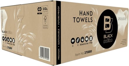BlackSatino tissues- Handdoek blacksatino greengrow pt20 zvw 2l naturel