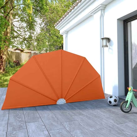 vidaXL - Terrasscherm - inklapbaar - 160 - cm - terracottakleurig