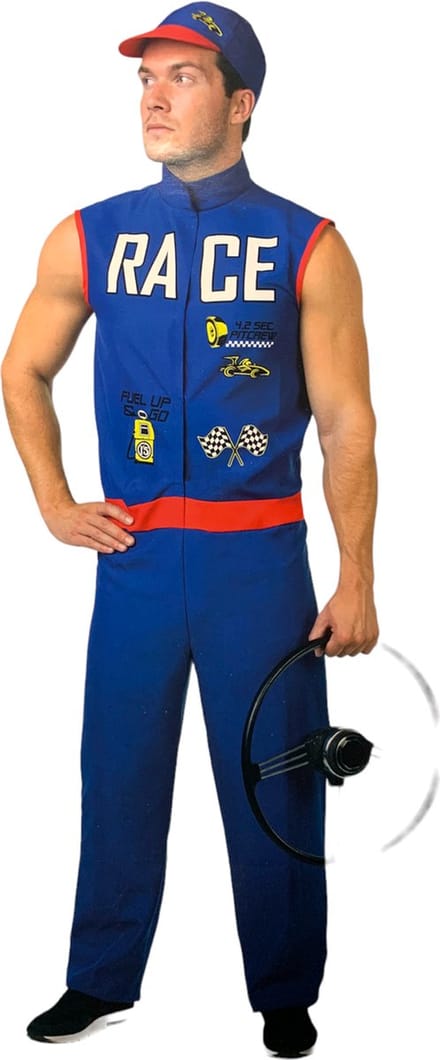 Race Coureur verkleed kostuum heren - Maat M - verkleedkleding formule 1 carnaval