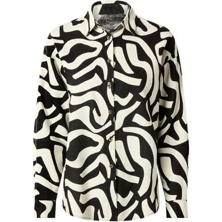 ESMARA Linnen dames blouse (Print, M (40/42))