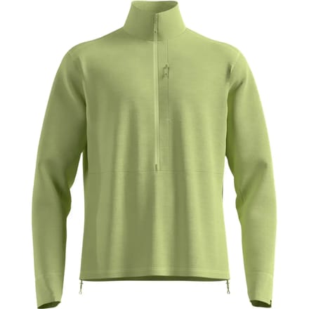 Odlo Grid Fleece Met Halve Rits Groen M Man