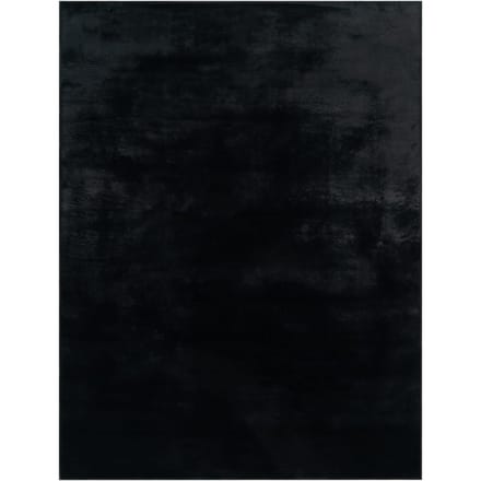Zacht kleed Solina zwart 80x150 cm