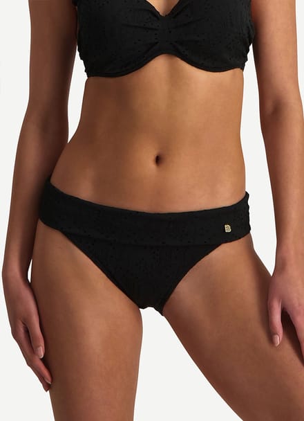 Black Embroidery omslag bikinibroekje