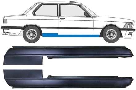 Volledige dorpel voor BMW 3 E21 1975-1984 / Links + Rechts / Set