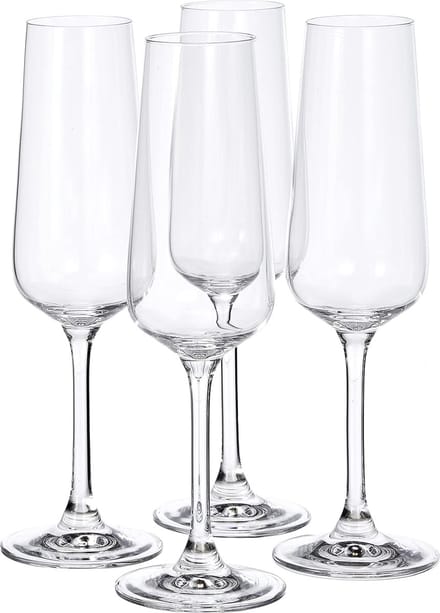 champagneglas-set, 4-dlg., 250 ml, Kristalglas