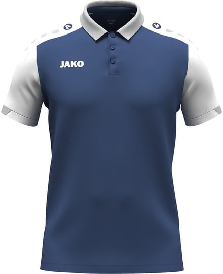 Jako Dynamic Polo Heren - Nachtblauw / Wit / Lichtgrijs | Maat: 4XL
