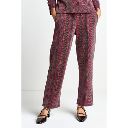 Rich & Royal Jacquard Suit Pants Ruby Red Taglia: XS | Pantaloni da completo Outlet | Donna | Rosso
