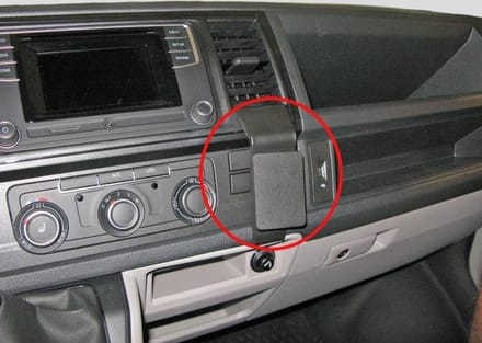 Brodit ProClip houder geschikt voor Volkswagen T6/ Pickup / Caravelle 2016 - Angled mount