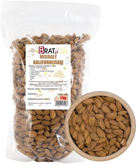 BRAT.pl Classic – Amandelen Californisch – Natuurlijk – Ongebrand – Premiumkwaliteit