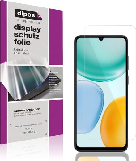 dipos – 4x Beschermfolie geschikt voor Honor Play 10A 5G | Krasbestendige & heldere Screenprotector Ultra-Thin