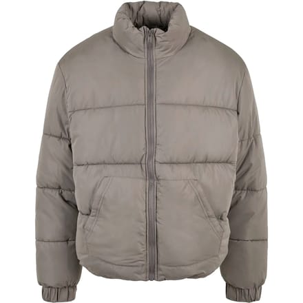 Urban Classics - Cropped Down Gewatteerd jack - M - Grijs