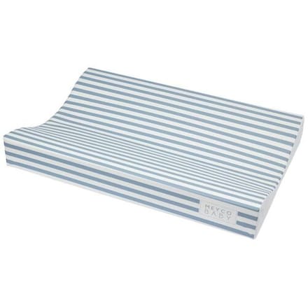 Meyco Baby Fat Stripe aankleedkussen - Jeans Blue - 50x70cm