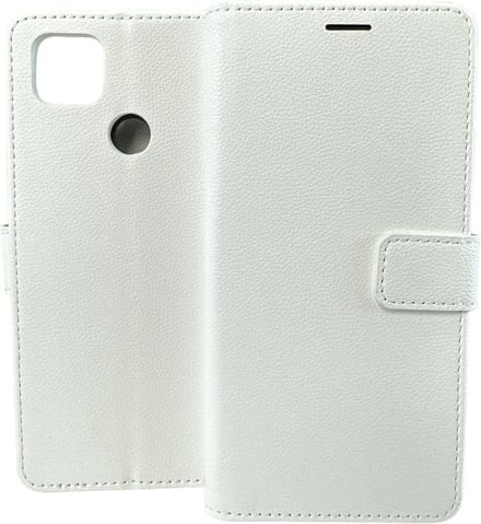 Portemonnee Book Case Hoesje Geschikt voor: Xiaomi Redmi 9C - Wit