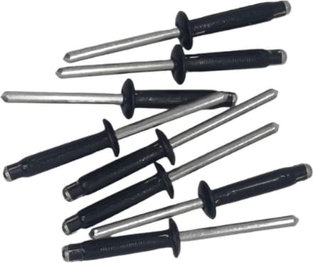 LB Tools Professionele popnagels kentekenplaat zwart (10 st)