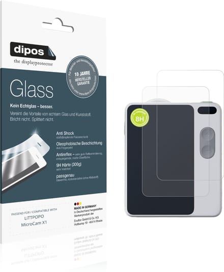 dipos – 2x Matte Pantserfolie geschikt voor LiTTPOPO MicroCam X1 | 9H Screenprotector