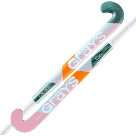 Grays composiet hockeystick GX2000 Dynabow Jun Stk Mint / Koraal Roze - maat 33.0