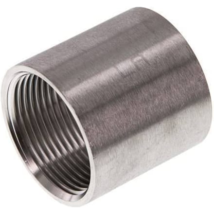 Rp 1 1/4'' RVS Ronde Sok 16 Bar