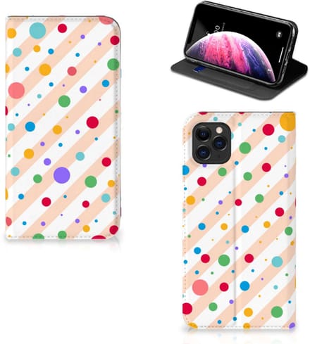Apple iPhone 11 Pro Max Hoesje met Magneet Dots
