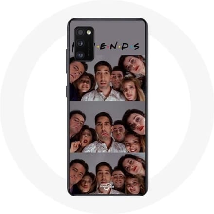 Coque - Samsung - Galaxy A41 - Souple - Gris - Friends Selfie