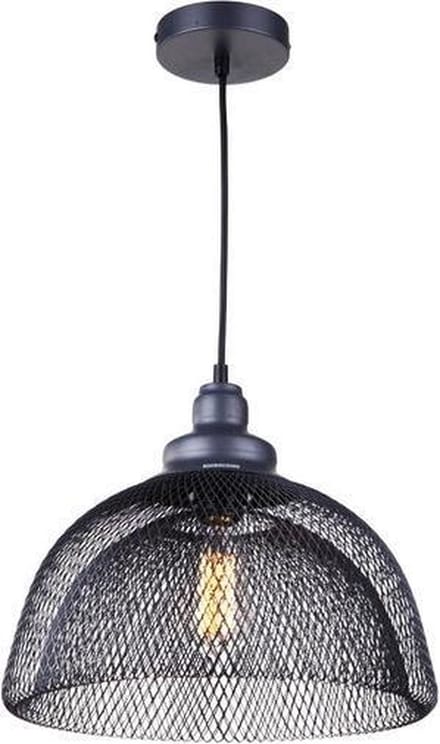 Gaaslamp Industrieel Design Hanglamp - E27 Fitting - ø35x30cm - Zwart