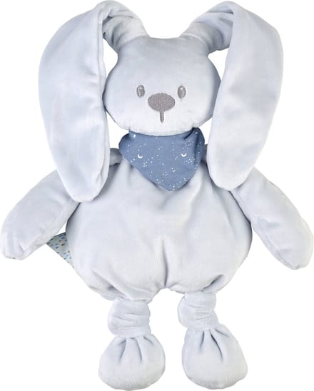Nattou LAPIDOU Knuffel - Konijn - 30 cm - Pastelblauw