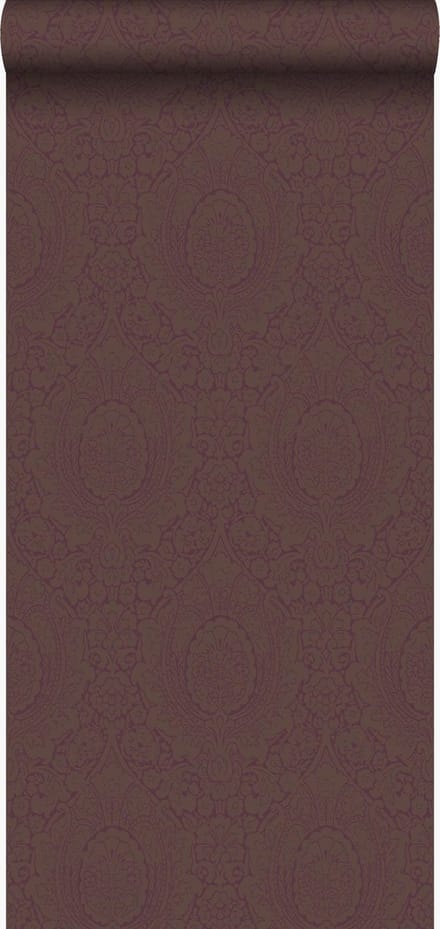 Origin Wallcoverings behang ornamenten donker paars - 53 cm x 10.05 m - 345435