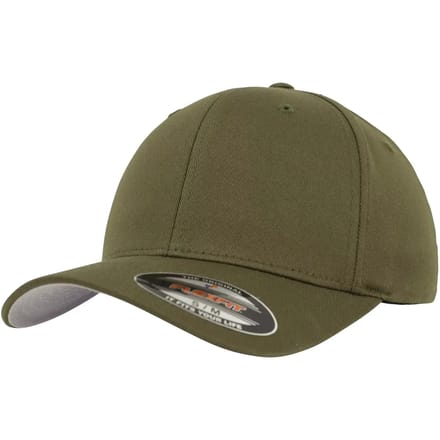 Flexfit Wooly Combed Unisex Cap - olijf - XXL